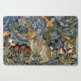 William Morris Forest Rabbit Floral Art Nouveau  Cutting Board