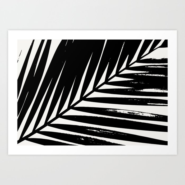 Palm Leaf Silhouette Art Print