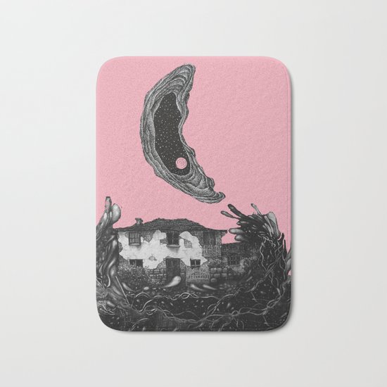pink moon house Bath Mat