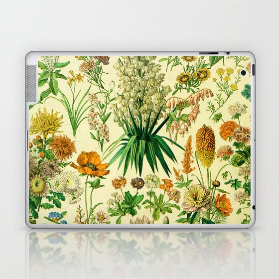 Adolphe Millot "Flowers" 2. Laptop & iPad Skin
