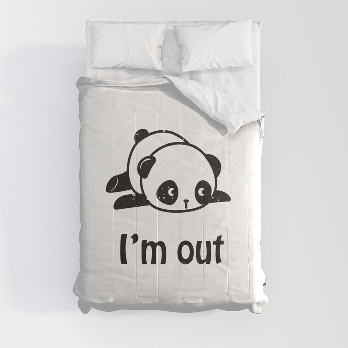 I’m out – Cute panda design Comforter