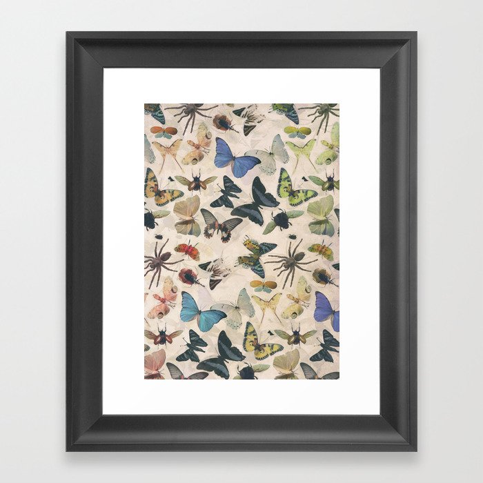 Insect Jungle Framed Art Print