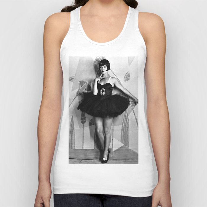 Louise Brooks, The Girl That Danced the Charleston, Jazz Age Flapper black and white photography - photographs wall decor Tank Top