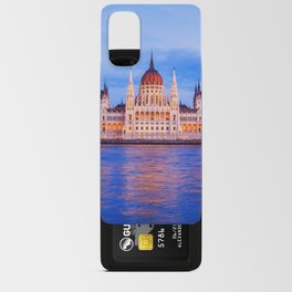 Budapest, Hungary parliament at night. Android Card Case