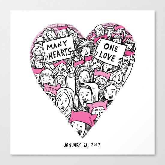 One Love Canvas Print
