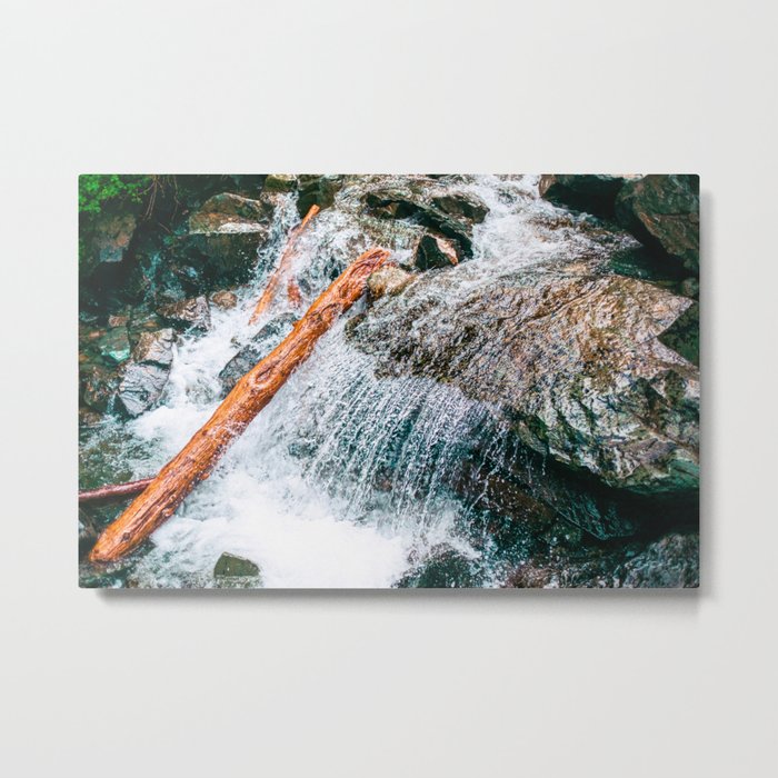 Creek bed in Squamish, Canada Metal Print
