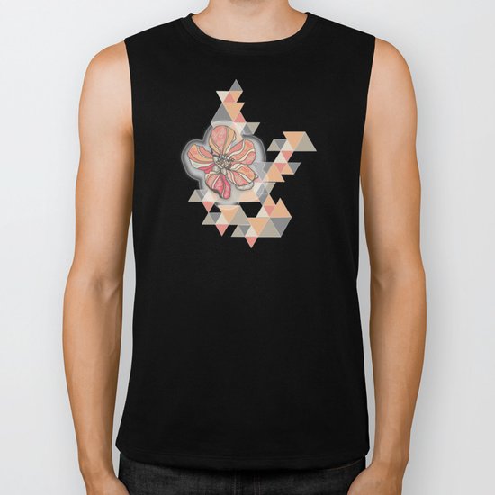 The flower that drinking coffee Biker Tank