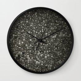 Monochrome mosaic Wall Clock