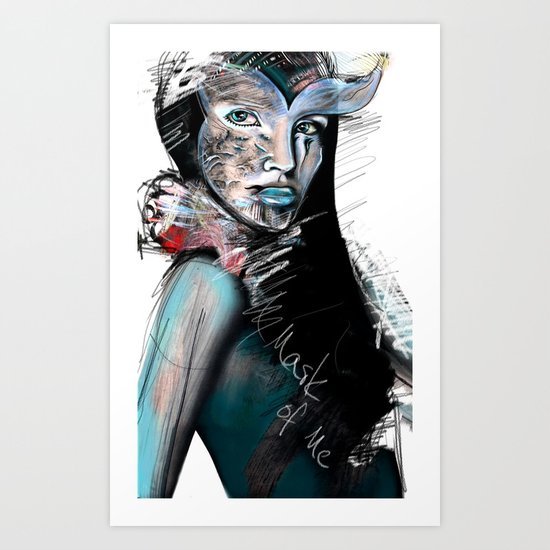 Mask 2 Art Print