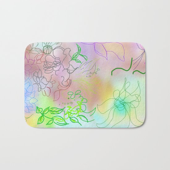 abstract composition Bath Mat