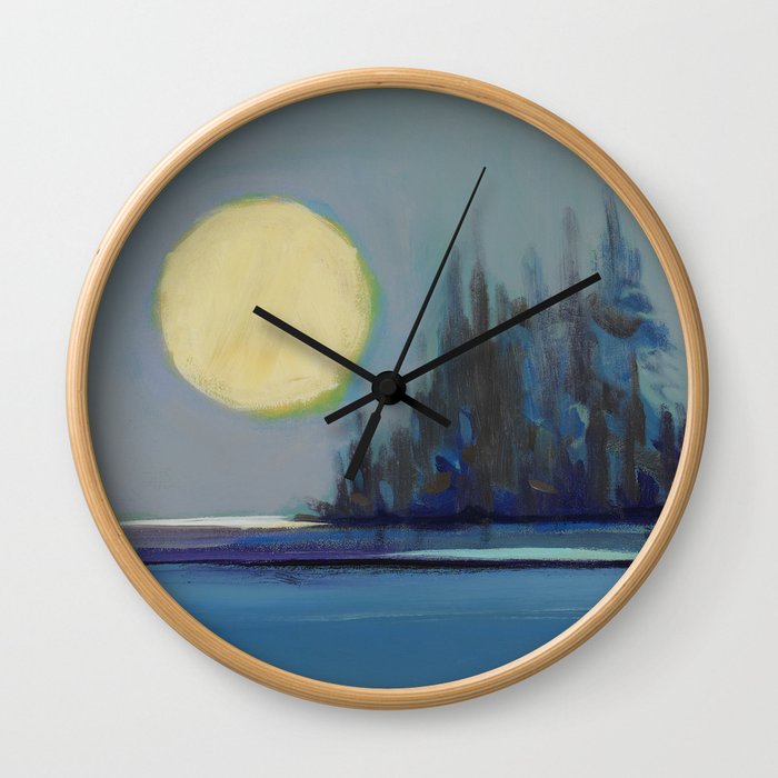 August Moon Wall Clock
