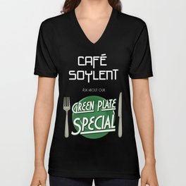 Soylent Cafe's Green Plate Special V Neck T Shirt