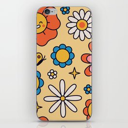 Retro 70s Psychedelic Pattern 08 iPhone Skin