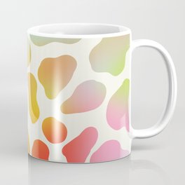 Cute Colorful Cow Spots Pattern \\ Multicolor Gradient Coffee Mug | Spots, Graphicdesign, Groovy, Trendy, Y2K, Cow Spots, Simple, Cow Print, Colorful, Pastel 