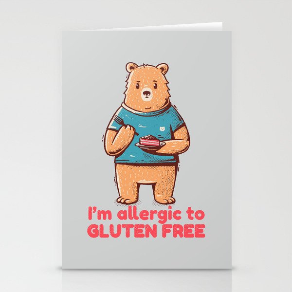 I'm allergic of gluten free Stationery Cards
