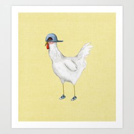 Spring Chicken Art Print