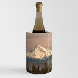 Mount Hood Vintage Sunset - Nature Landscape Photography Wine Chiller