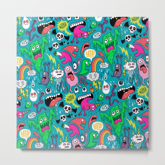 Monster Party Metal Print