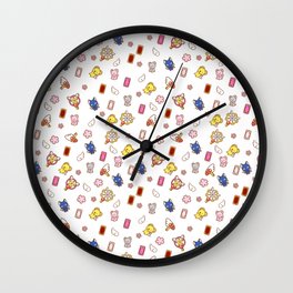 cardcaptor sakura cute stuff pattern Wall Clock