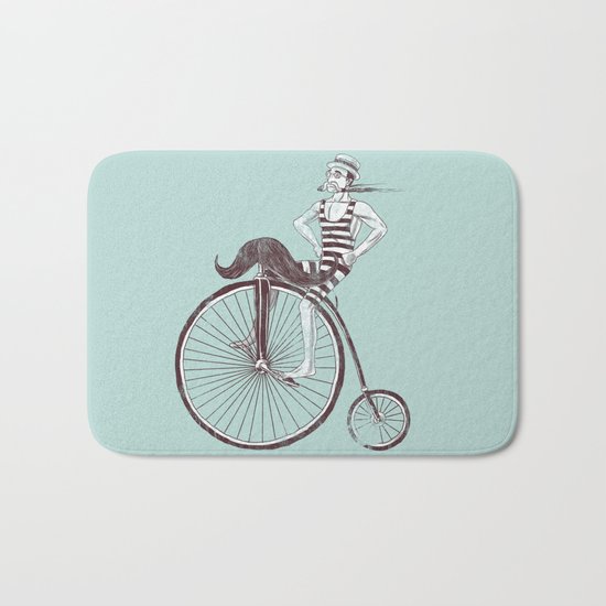 Mustache Handlebar Bath Mat
