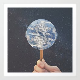 Lollipop Globe Art Print