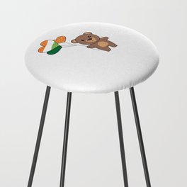 Bear With Ireland Balloons Cute Animals Happiness Counter Stool
