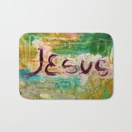 I Love Jesus Bath Mat | Painting, Love 