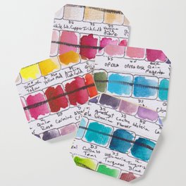 Artist Colour Palette Swatch Test Coaster