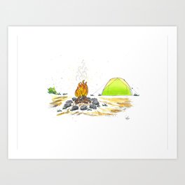Campfire Art Print