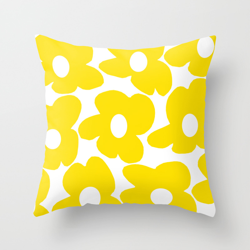 large yellow pillows