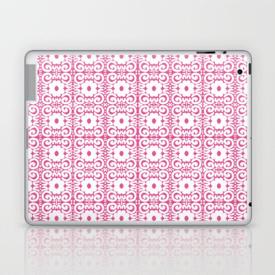 Spring Daisy Lace Hot Pink Laptop & iPad Skin