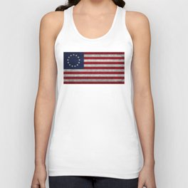 USA Betsy Ross flag - Grungy Style Unisex Tank Top