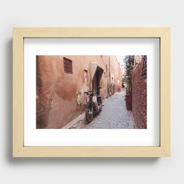 Streets of Marrakesh  Recessed Framed Print