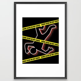 Crime Scene Framed Art Print