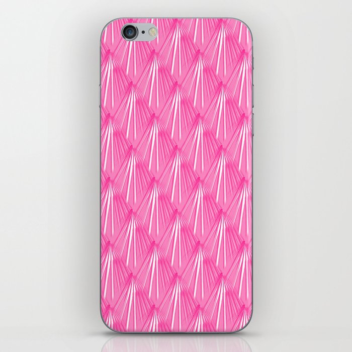 Art Deco Tropical Beach Palm Vacation Vector Red Tones iPhone Skin