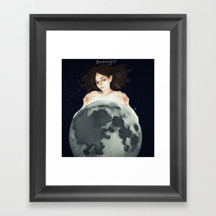 Promise To The Moon Framed Art Print