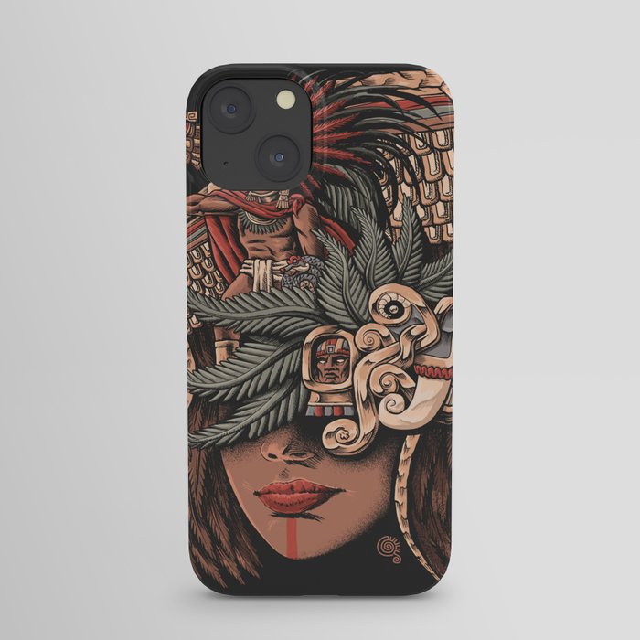 Aztec Eagle Warrior iPhone Case