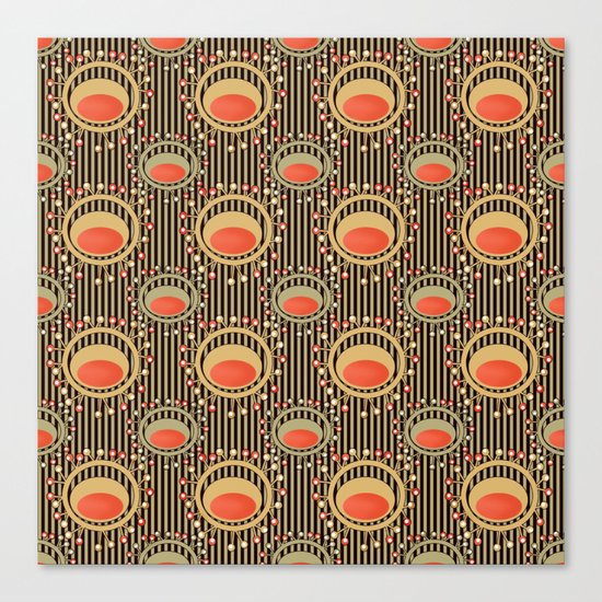 Abstract yellow and grey pattern . Canvas Print