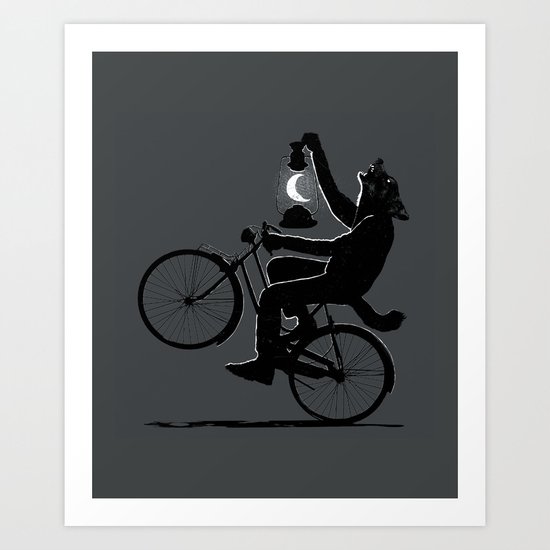 Guided by the Moon Art Print