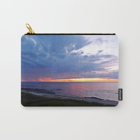 Sunset at Sea and the Rain Storm Carry-All Pouch