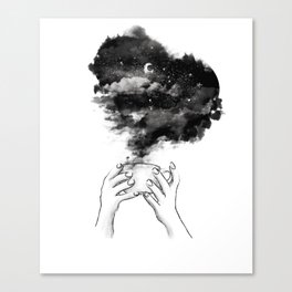 Space Coffee Canvas Print