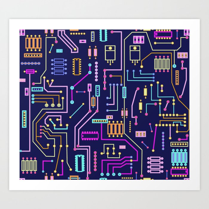 Circuits Art Print