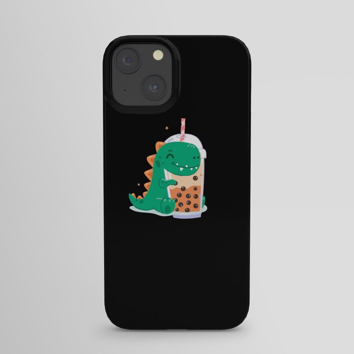 Bubble Tea Dino iPhone Case