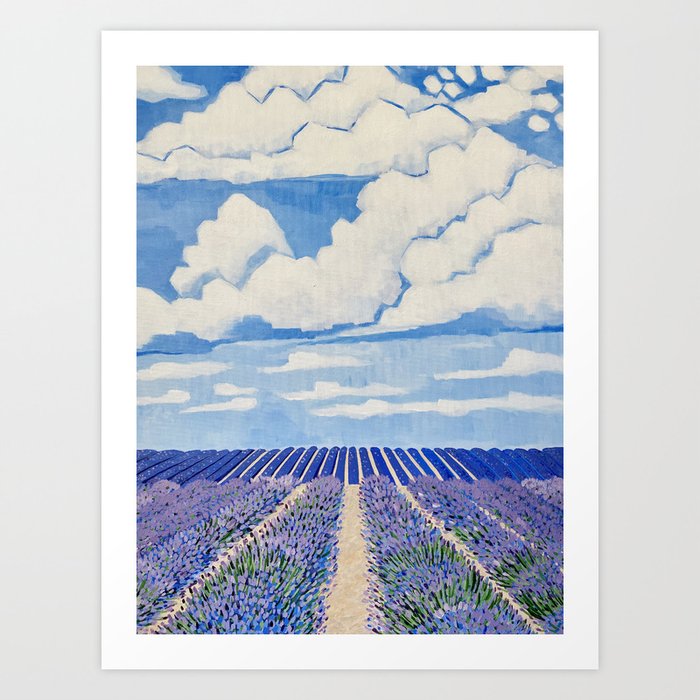 Lavender Fields Forever  Art Print