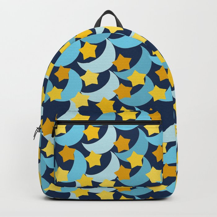 Stars and Blue Moons- A Fairytale Space Pattern Backpack