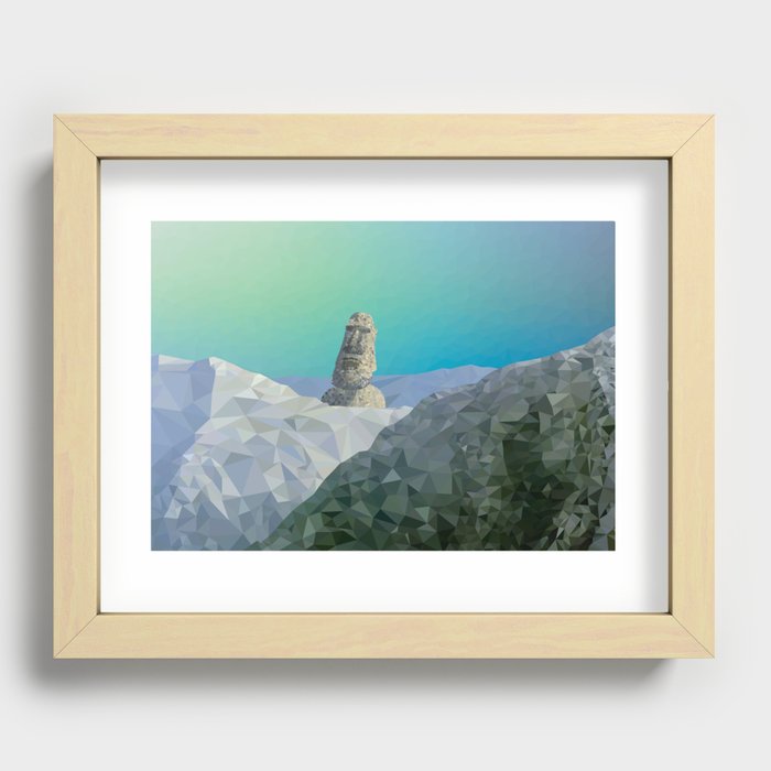 This is Not Easter Island Recessed Framed Print