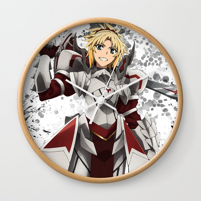 Wallpaper Fate Apocrypha Mordred Wall Clock By Maxiposters Society6 For Android