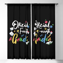 Official Fourth Grader Blackout Curtain