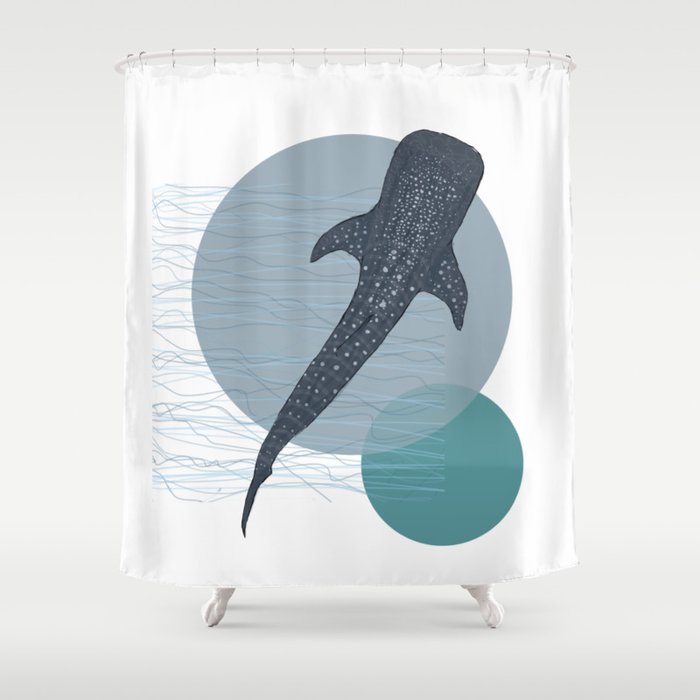 Whale Shark Shower Curtain