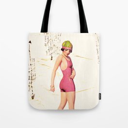 pink swimsuit Tote Bag